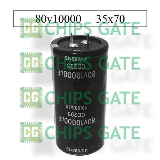 3PCS AUDIO Electrolytic Capacitor PANASONIC(size)35*50mm 10000UF80V/80V10000UF