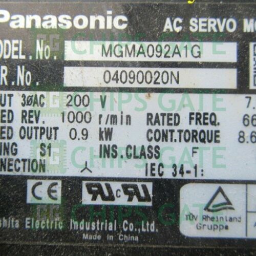 Panasonic servo motor MGMA092A1G