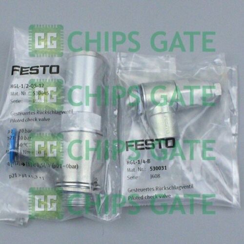 FESTO Pilot Check Valve HGL-1/2-QS-12 530045