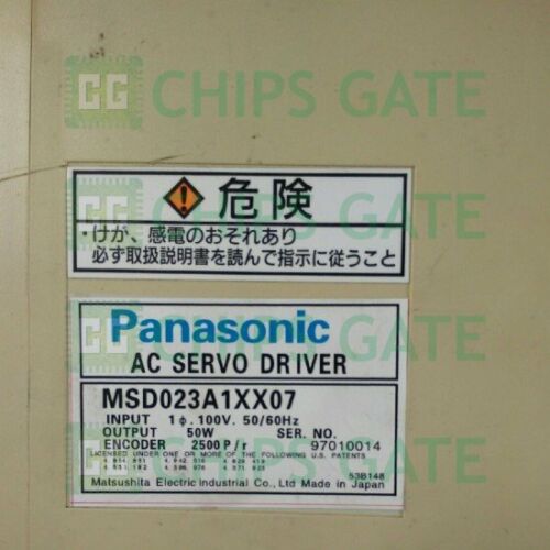 Panasonic servo MSD023A1XX07