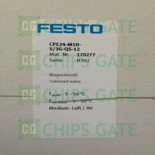 FESTO Solenoid Valve CPE24-M1H-5/3G-QS-12