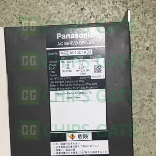 Panasonic servo driver MQDA043D1A33