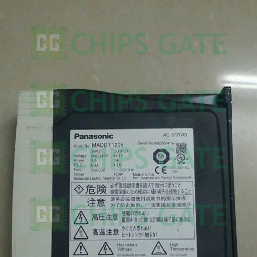 Panasonic servo MADDT1205 + MSMD012S1S