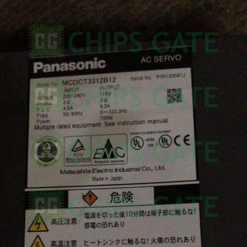 Panasonic AC server driver MCDCT3312B12