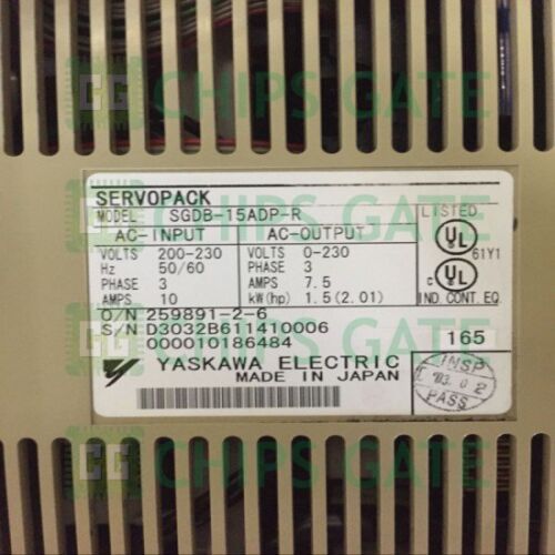 WITH SGDB-15ADP SGDB15ADP YASKAWA DRIVE