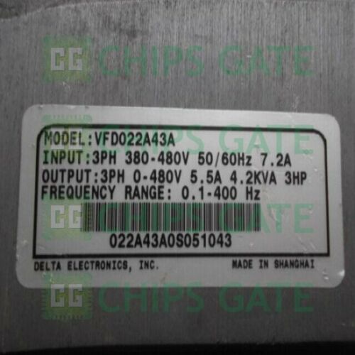 Delta Inverter VFD022A43A 2.2KW 380V
