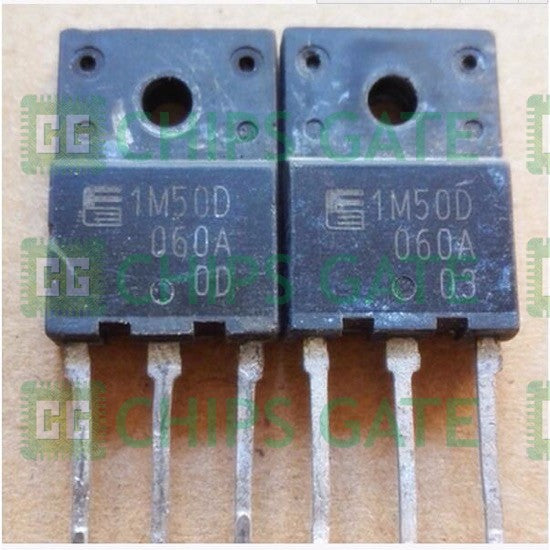 2PCS Transistor FUJITSU/FUJI TO-3PF 1M50D-060A 1M50D-060