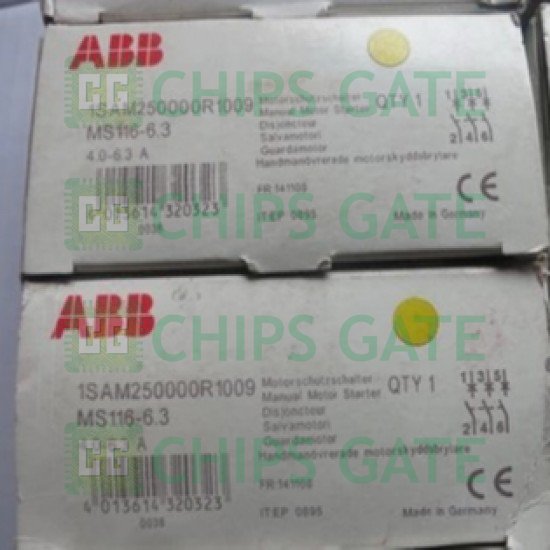 1PCS MS116-6.3, ABB Manual Motor Starter, 1SAM250000R1009