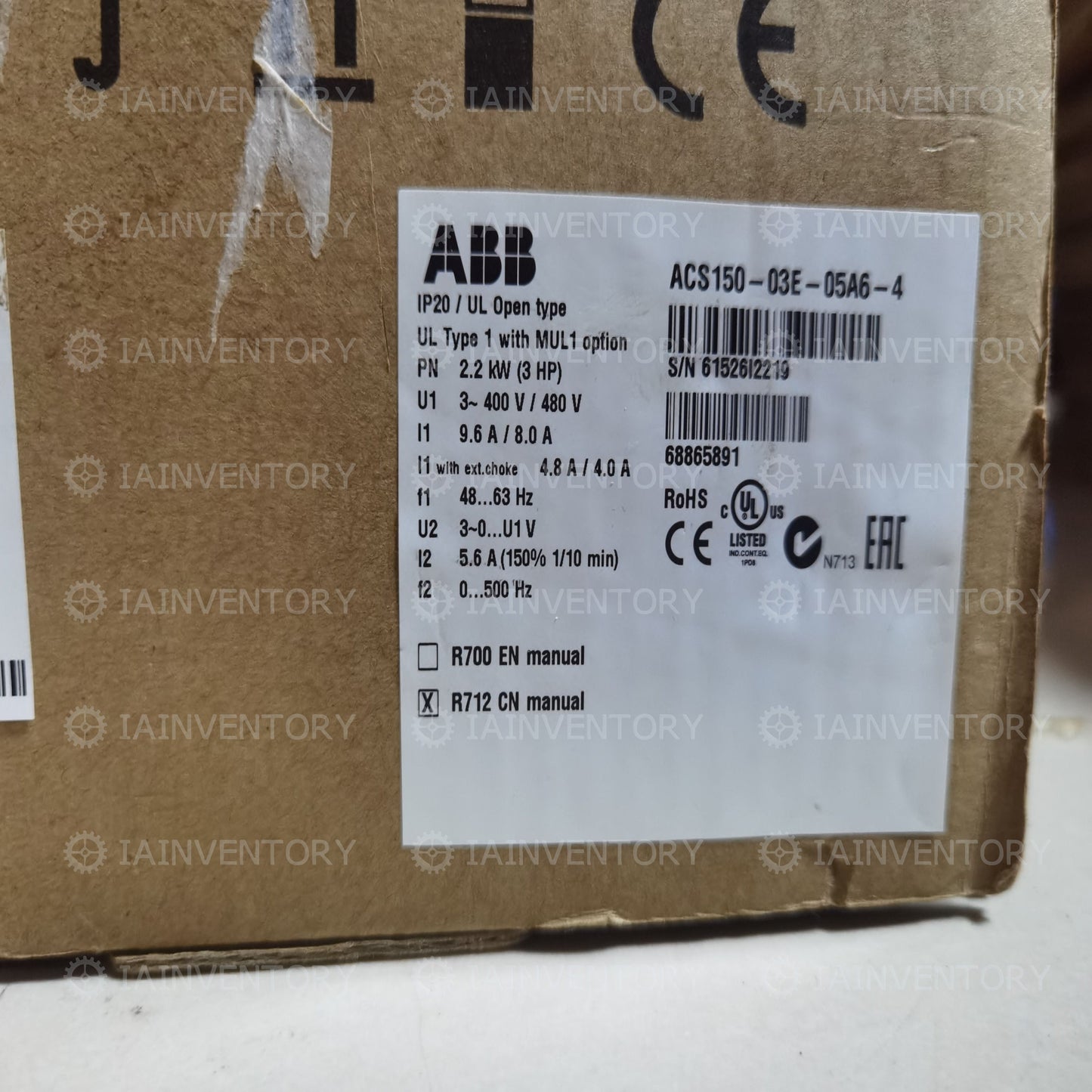 1PCS NEW ABB DRIVE ACS150-03E-05A6-4 ACS15003E05A64