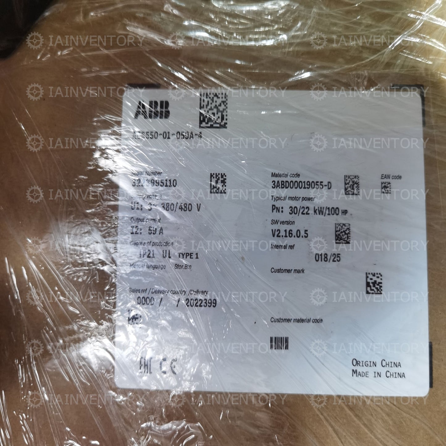 1PCS ABB Inverter ACS550-01-059A-4 ACS55001059A4