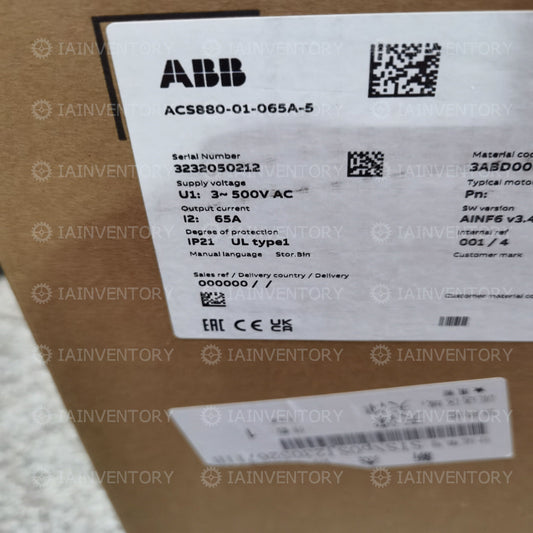 ABB Variable Frequency Drive ACS880-01-065A-5 50HP