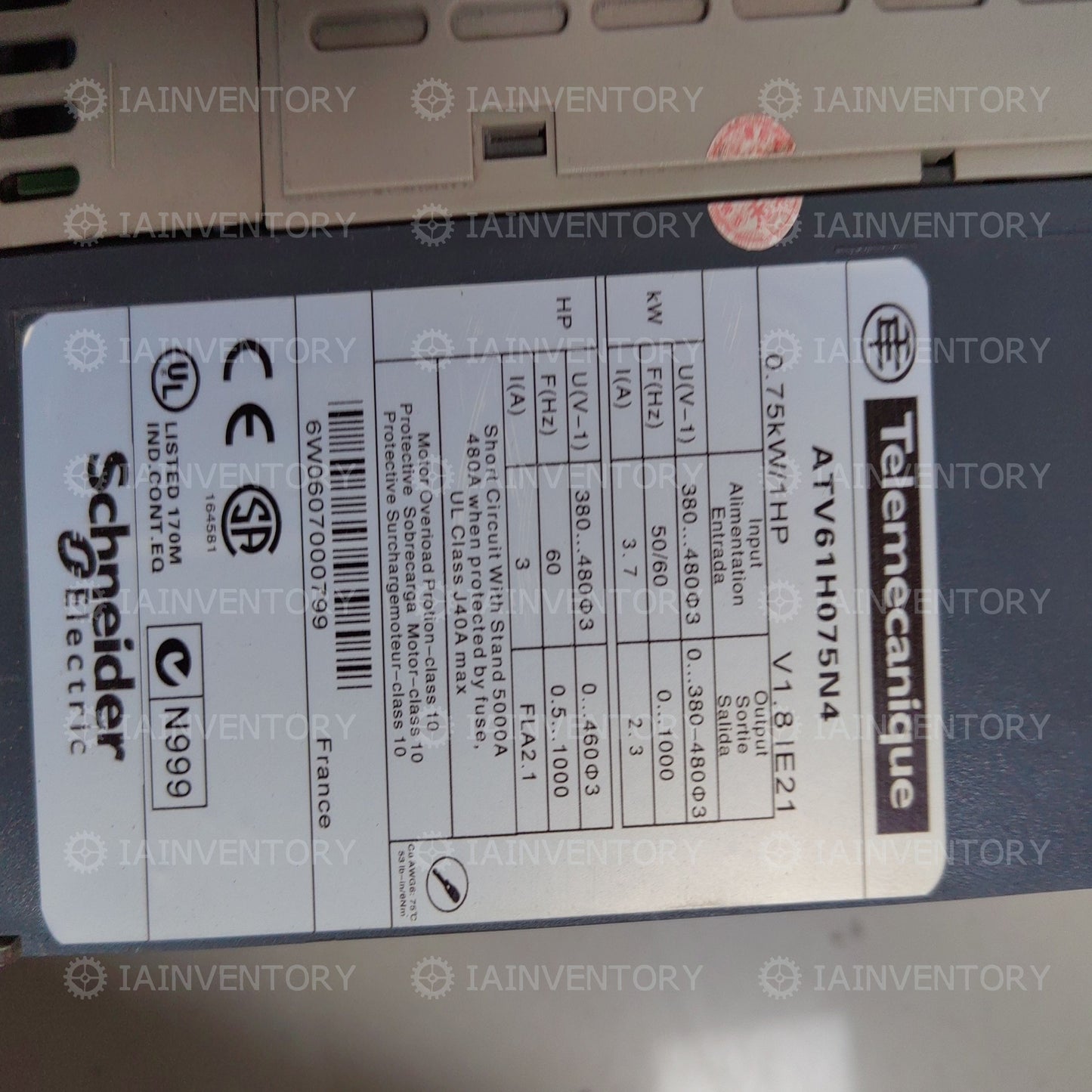 Schneider ATV61H075N4Z 0.75KW 380V