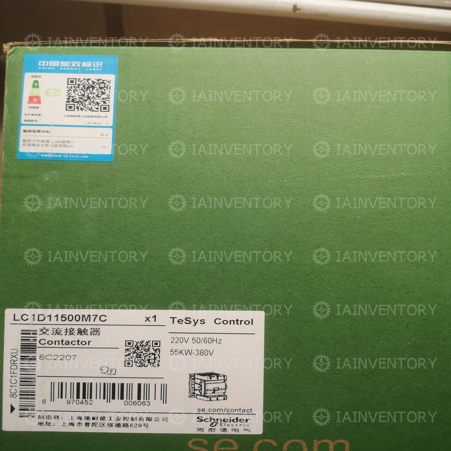 Schneider LC1-D115M7C 115A coil voltage 220V / 380V 110V contacts