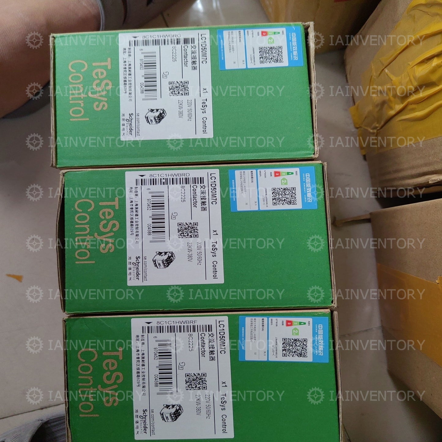 Schneider LC1D50M7C Telemecanique Contactor 220VAC 50A