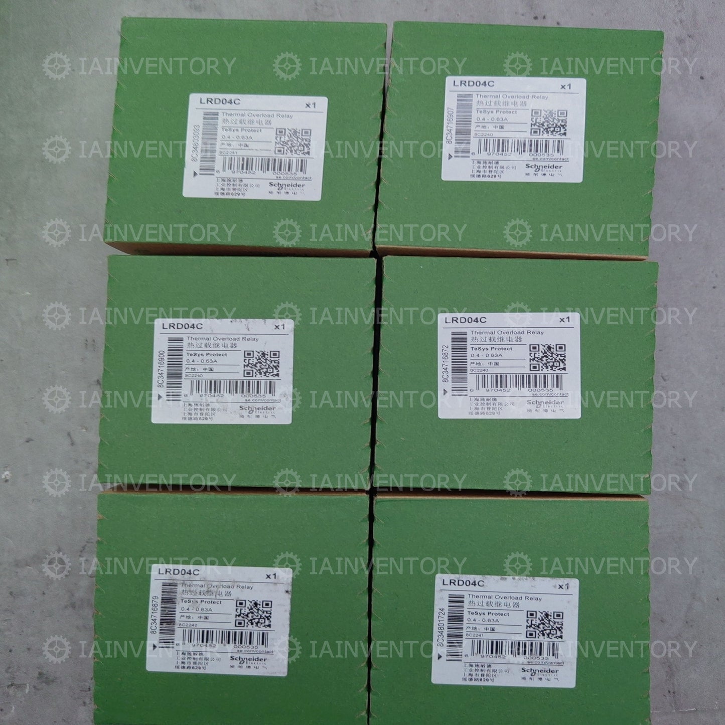 Schneider LRD04C Thermal Overload Relay LRD03C 0.4-0.63A