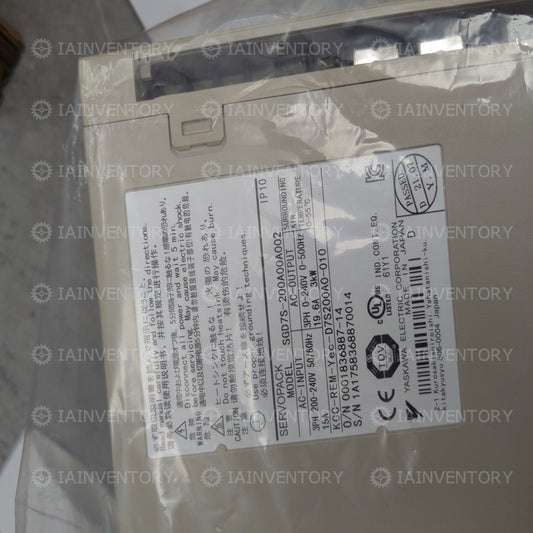 Yaskawa servo driver SGD7S-200A00A002
