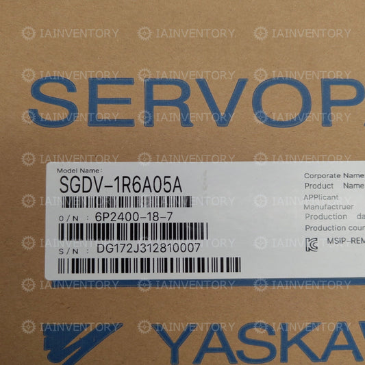 Yaskawa servo drive SGDV-1R6A05A