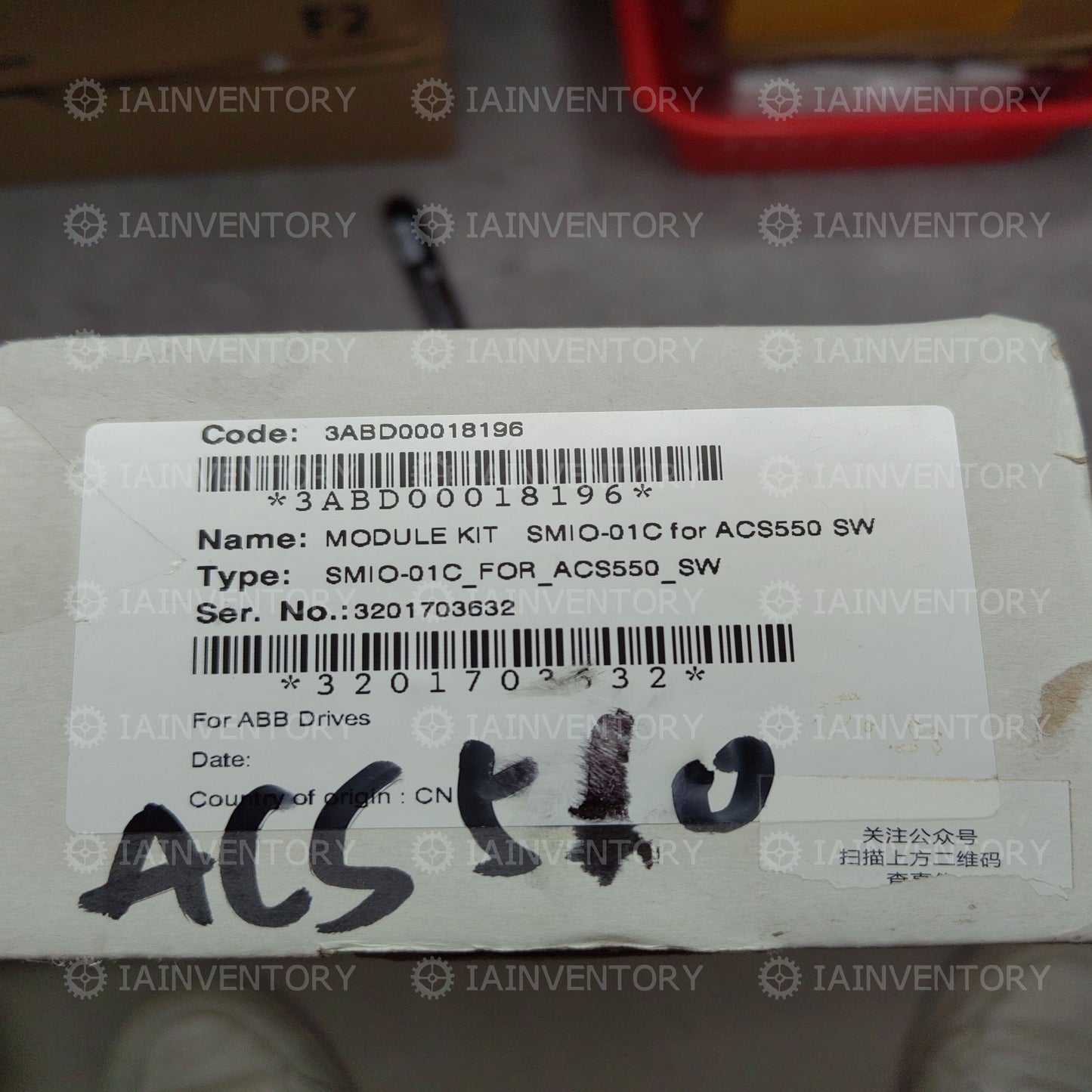 & ABB ACS550 SMIO-01C Control Board