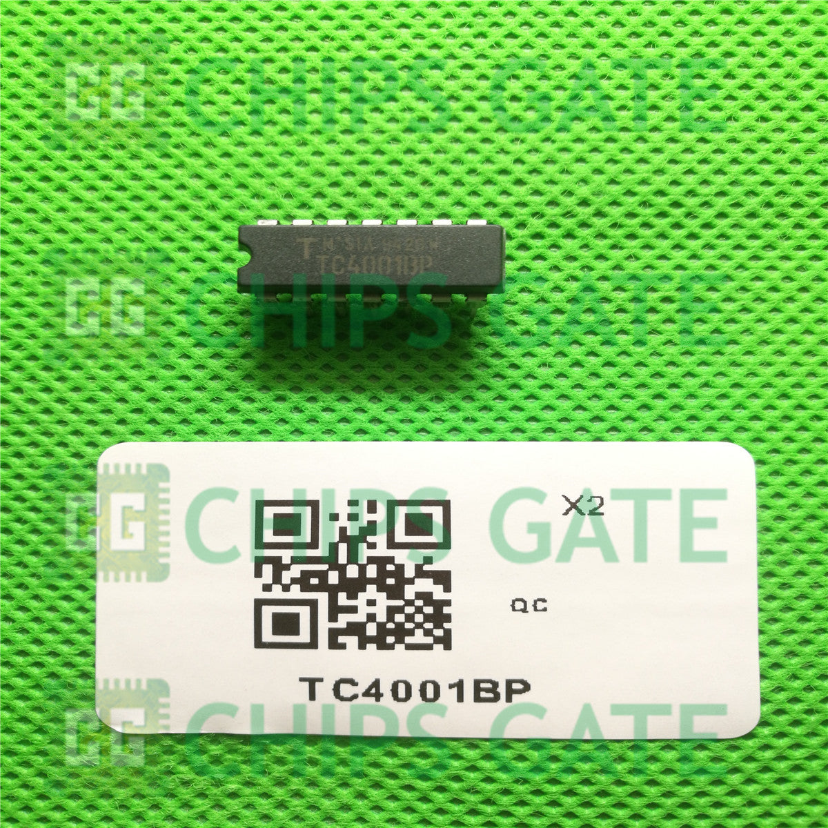 2PCS TOSHIBA TC4001BP DIP-14,QUAD 2 INPUT NOR GATE