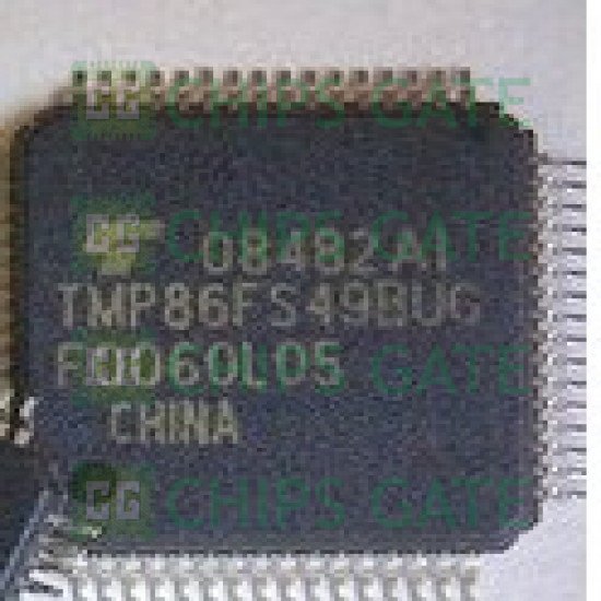 2PCS TMP86FS49BUG TOSHIBA D/C:11+ QFP64