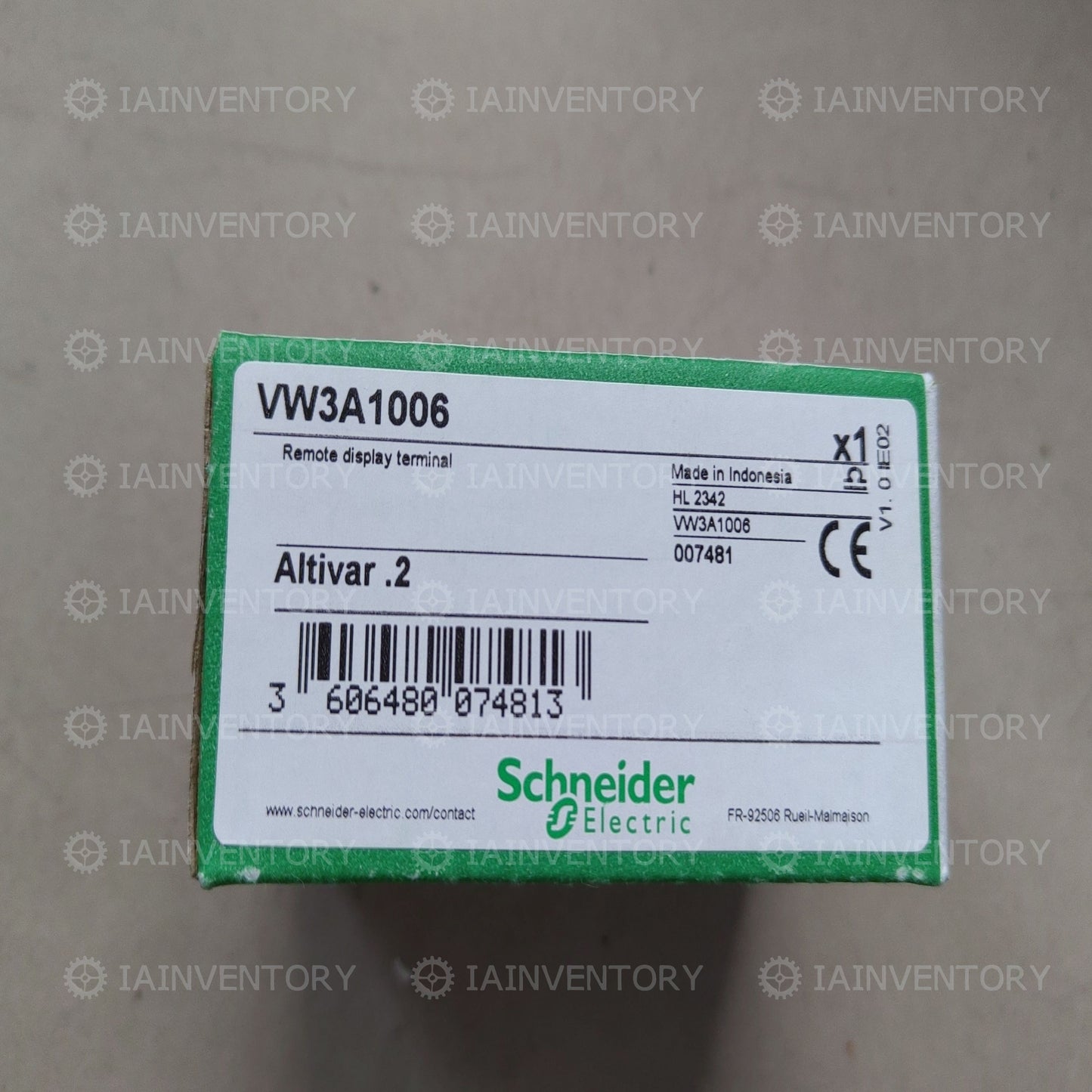 Schneider ATV12 drive operator panel VW3A1006 remote display termina