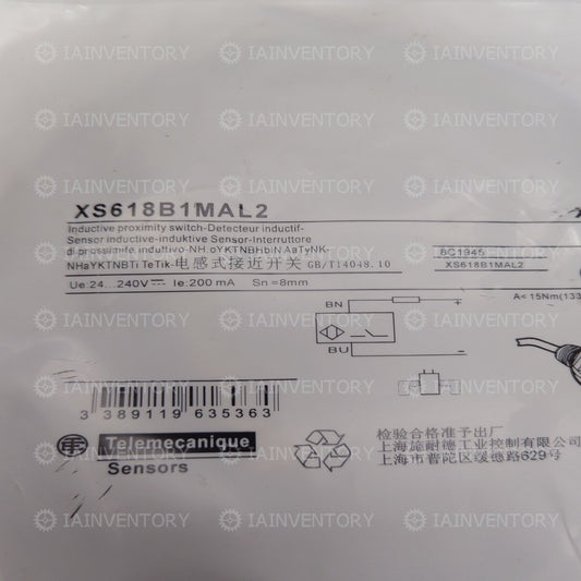 SCHNEIDER XS618B1MAL2 Inductive Proximity Switch
