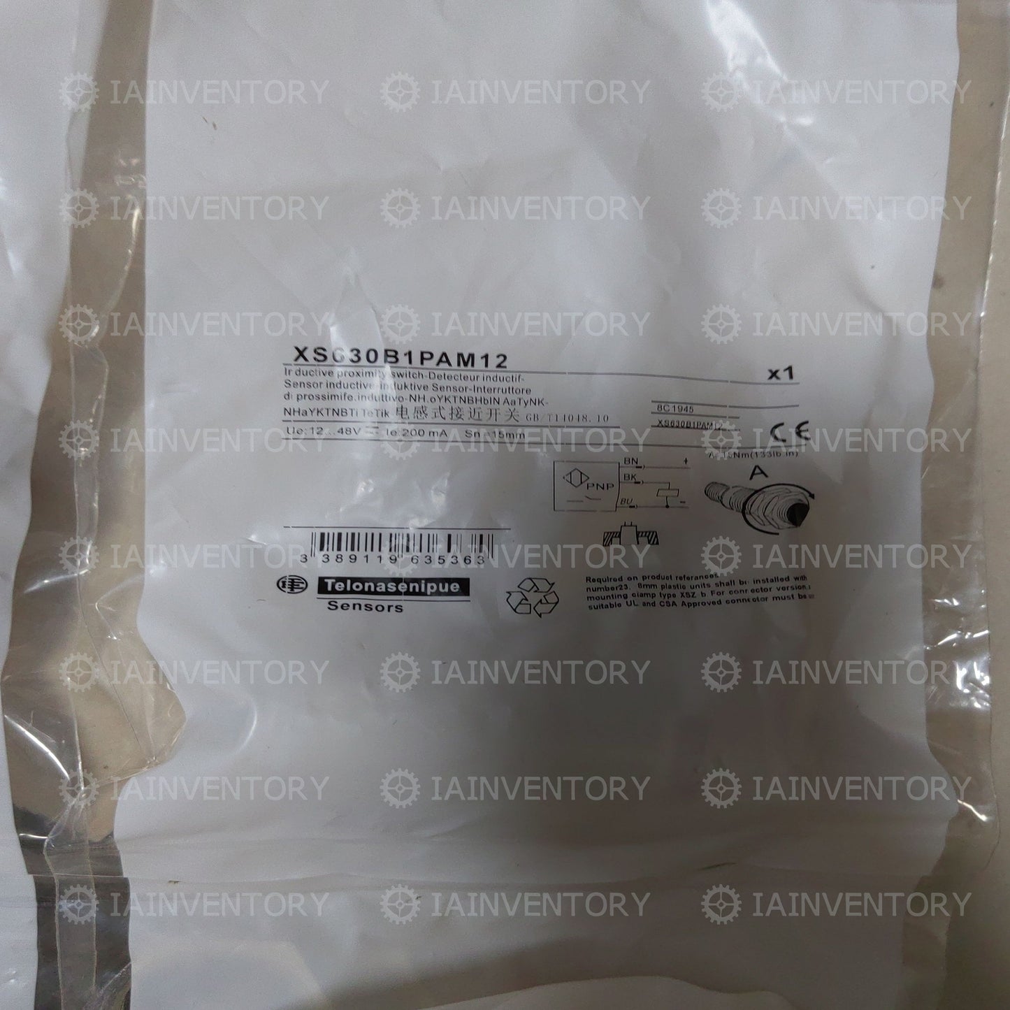 Schneider Proximity switch sensor XS630B1PAM12