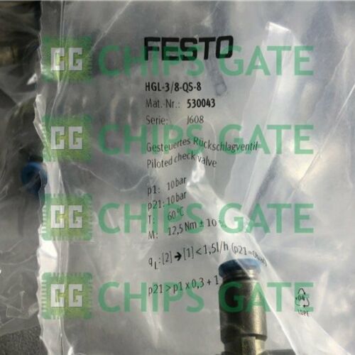 FESTO Pilot Check Valve HGL-3/8-QS-8 530043