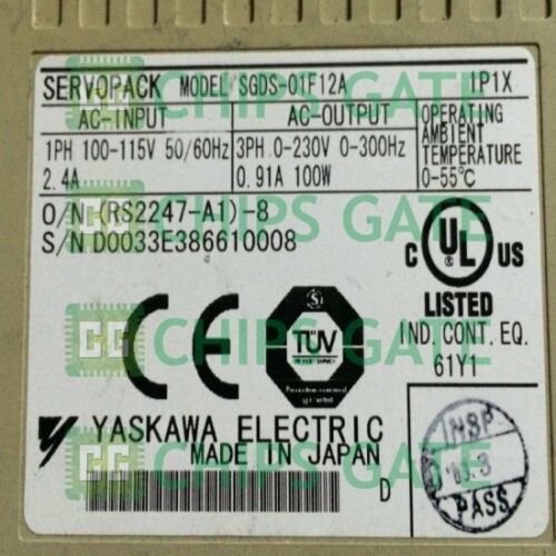 YASKAWA SGDS-01F12A Servo Driver