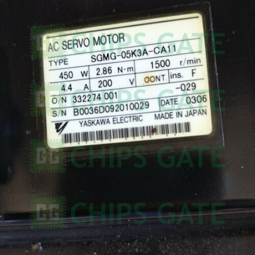 Yaskawa Servo Motor SGMG-05K3A-CA11 450W