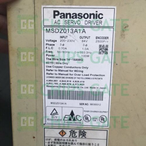 Panasonic AC Servo Driver MSDZ013A1A