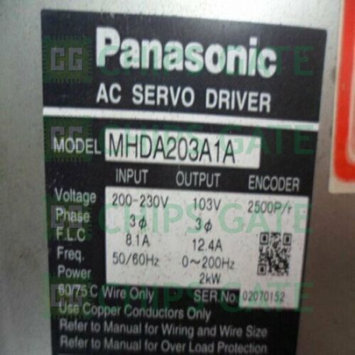 Panasonic AC Servo Driver MHDA203A1A PLC