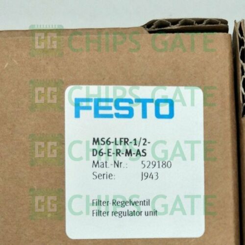 FESTO Pressure Reducing Valve MS6-LFR-1/2-D6-E-R-M-AS 529180