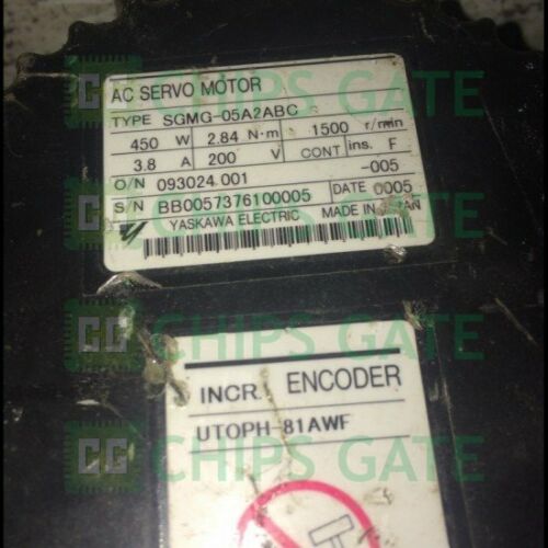 Yaskawa servo motor SGMG-05A2ABC