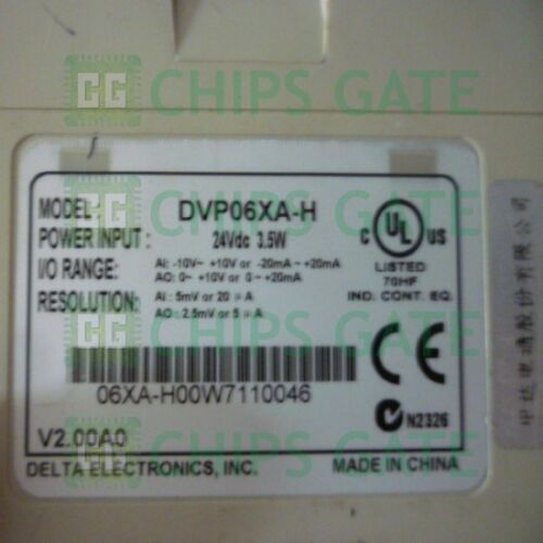 1PCS Delta PLC DVP06XA-H