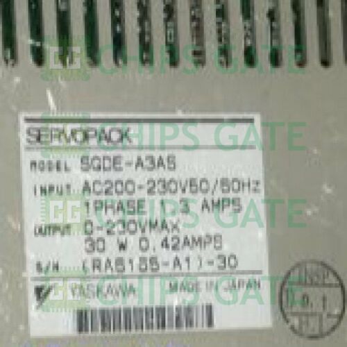 YASKAWA SERVOPACK SGDE-A3AS