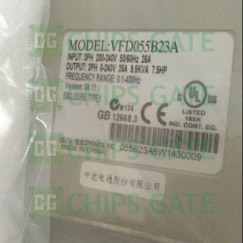 Delta AC Motor Drive Inverter VFD055B23A VFD-B 7.5HP 3 Phase VARIABLE FRE