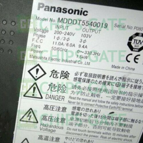Panasonic servo driver MDDDT5540019