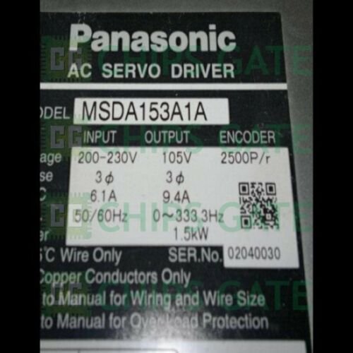 Panasonic servo motor driver MSDA153A1A