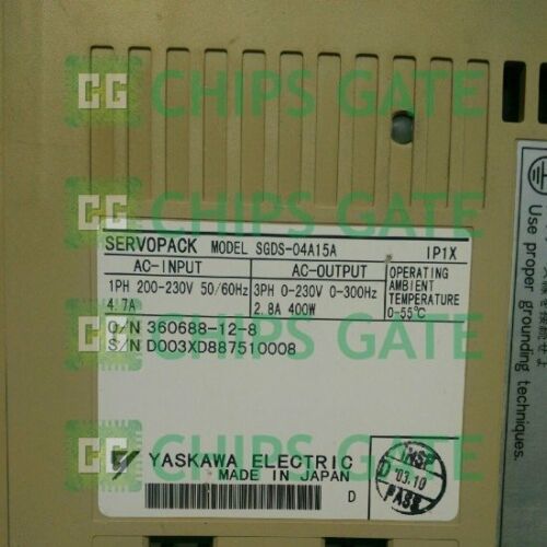 Yaskawa servo drive SGDS-04A15A