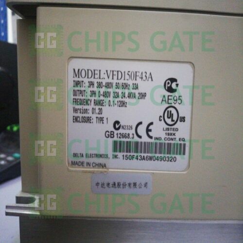 DELTA inverter VFD150F43A 380V 15KW