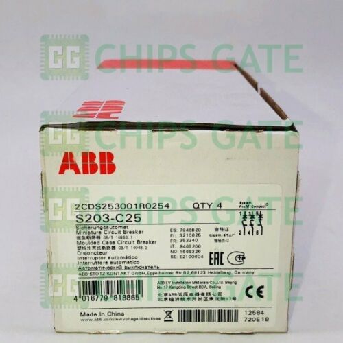 ABB mini circuit braker S203-C25 S203 C25