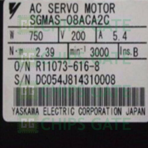 Yaskawa servo motor SGMAS-08ACA2C