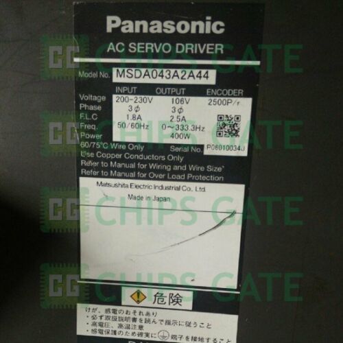 Panasonic MSDA043A2A44 servo drives