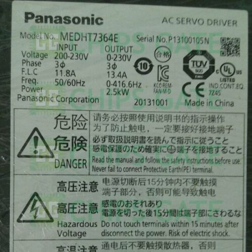Panasonic AC Servo Driver MEDHT7364E