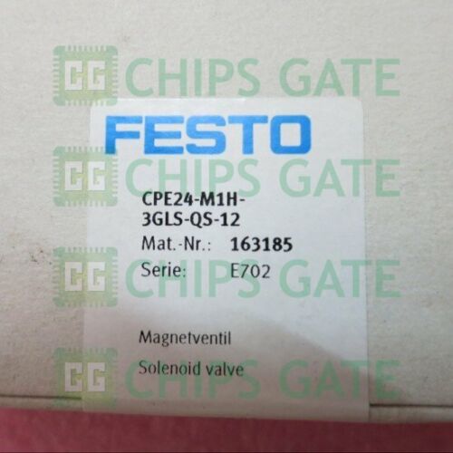 FESTO Solenoid Valve CPE24-M1H-3GLS-QS-12 163185