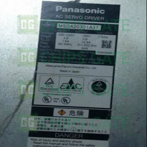 Panasonic servo driver MSDA203D1A37