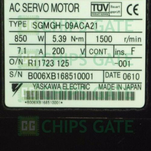 Yaskawa servo motor SGMGH-09ACA21