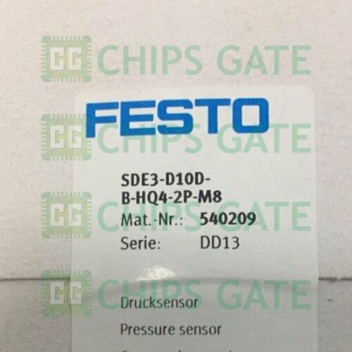 FESTO Pressure Sensors SDE3-D10D-B-HQ4-2P-M8 540209