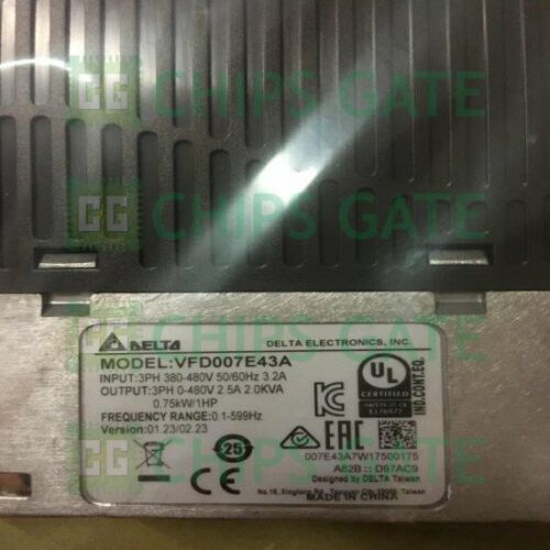 Delta Inverter VFD007E43A 0.75KW 380V